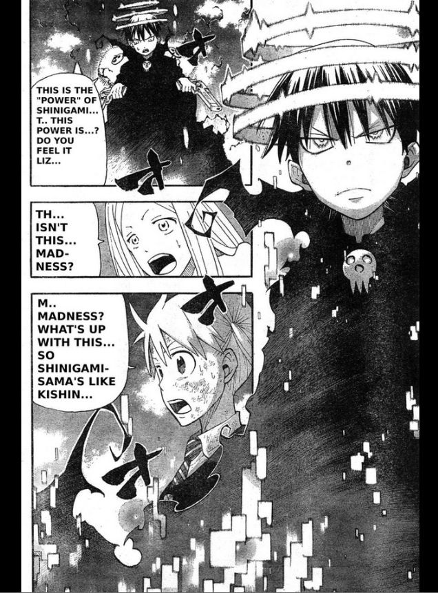 A page from the latest chapter of soul eater c soul eater manga soul eater soul eater stein