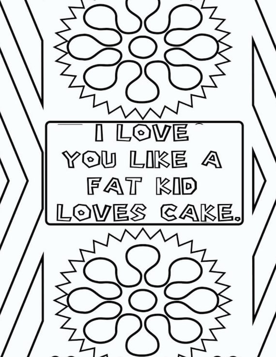 Love conquers all soulmate couple adult coloring book digital download