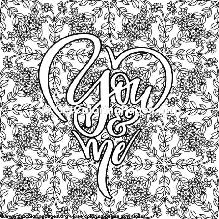 Love quotes â you and me coloring pages love coloring pages skull coloring pages quote coloring pages