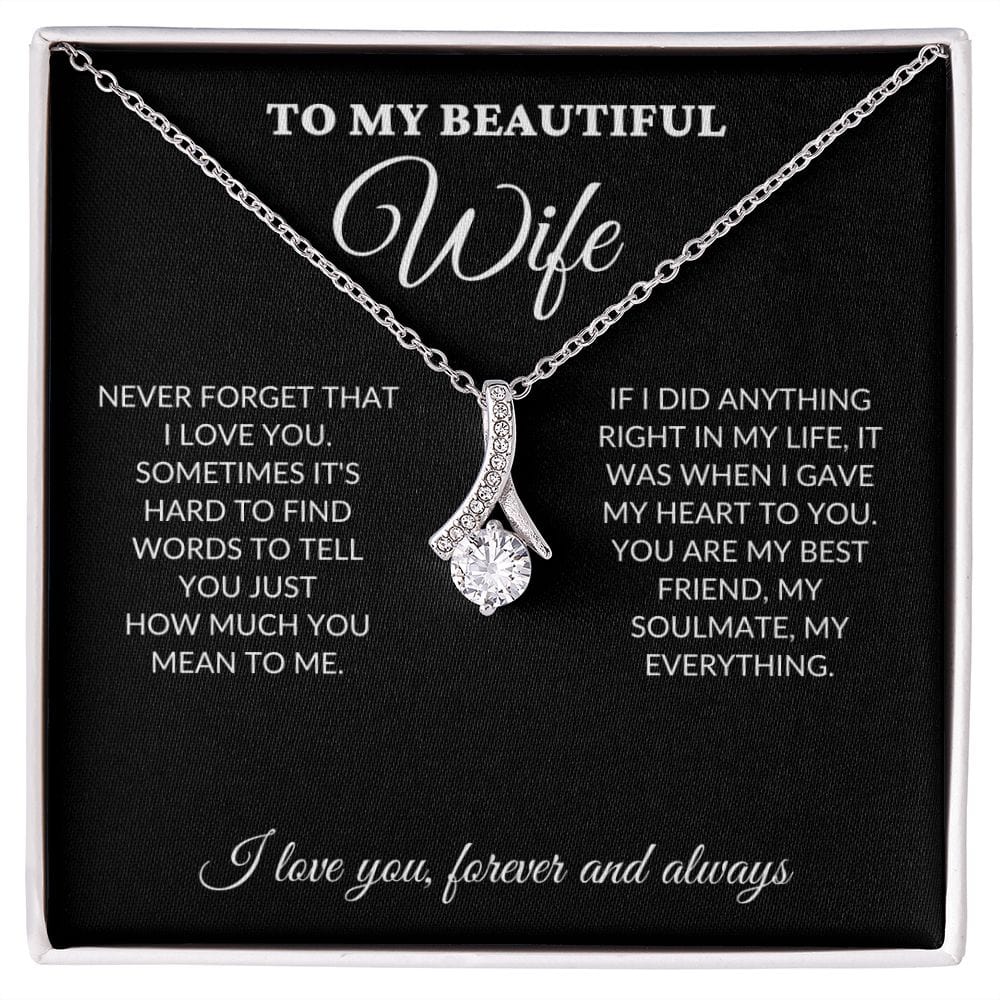 To my beautiful wife