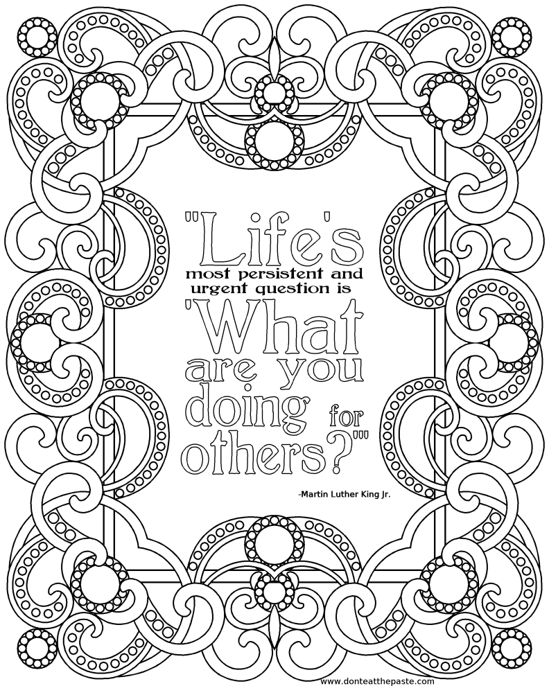 Printable coloring quotes love