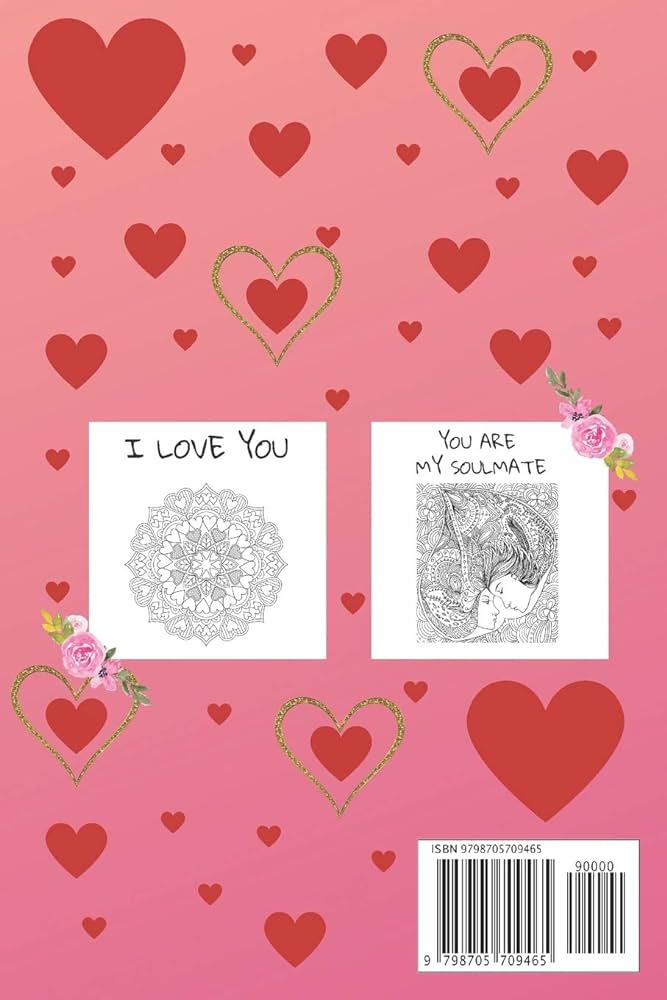 Buy valentes day colorg book with love quotes great romantic gift with mandala couples love and cute animals illustrations surprise her book onle at low prices dia valentes day