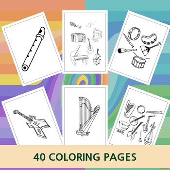 The art of sound printable coloring pages collection for music enthusiasts