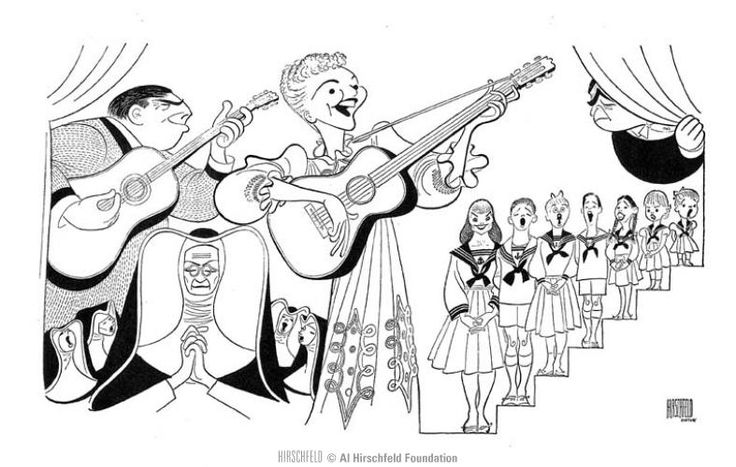 The sound of music caricature sound of music student art