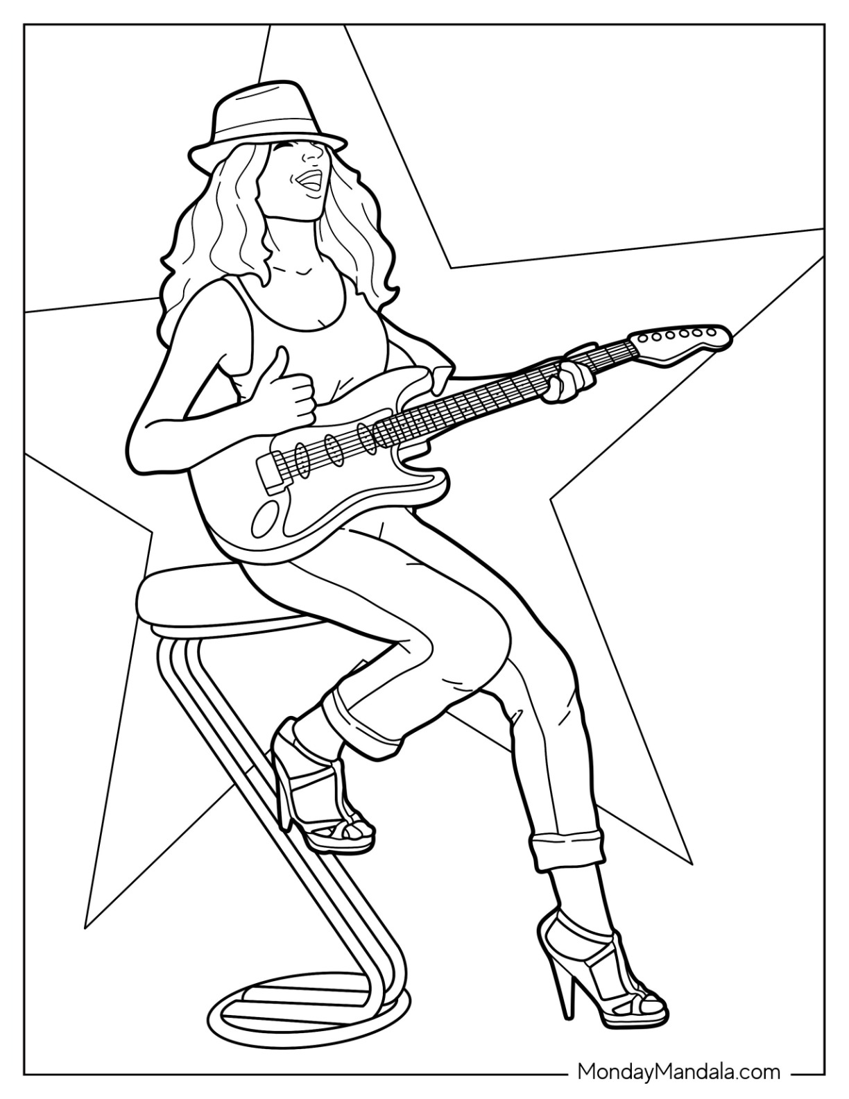 Music coloring pages free pdf printables