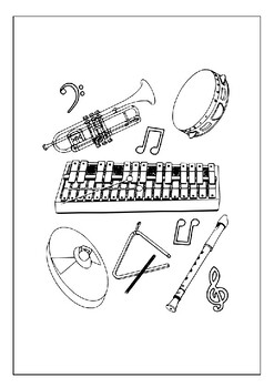 The art of sound printable coloring pages collection for music enthusiasts