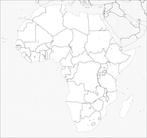 Africa map coloring page free printable coloring pages