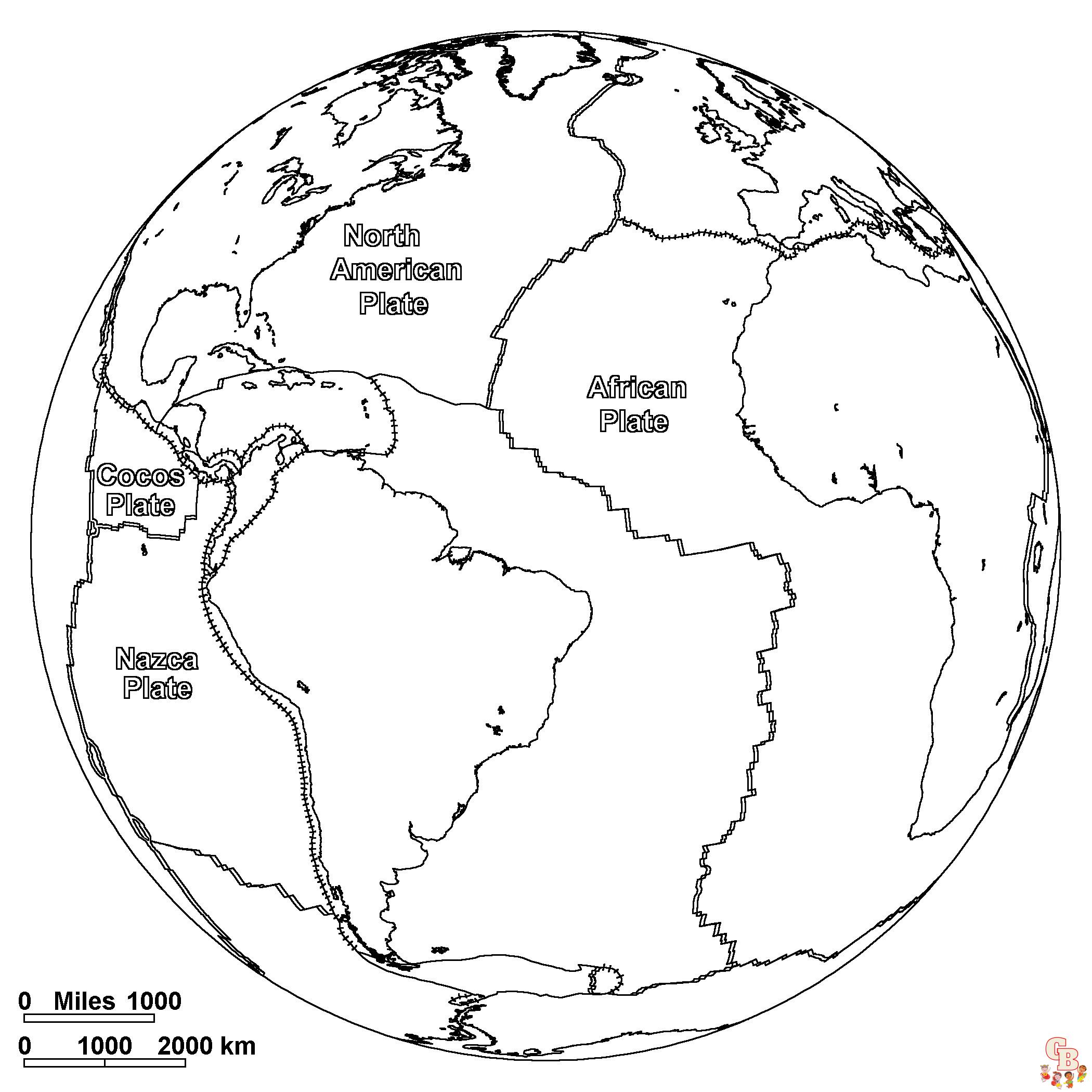 Explore the world with free world map coloring pages