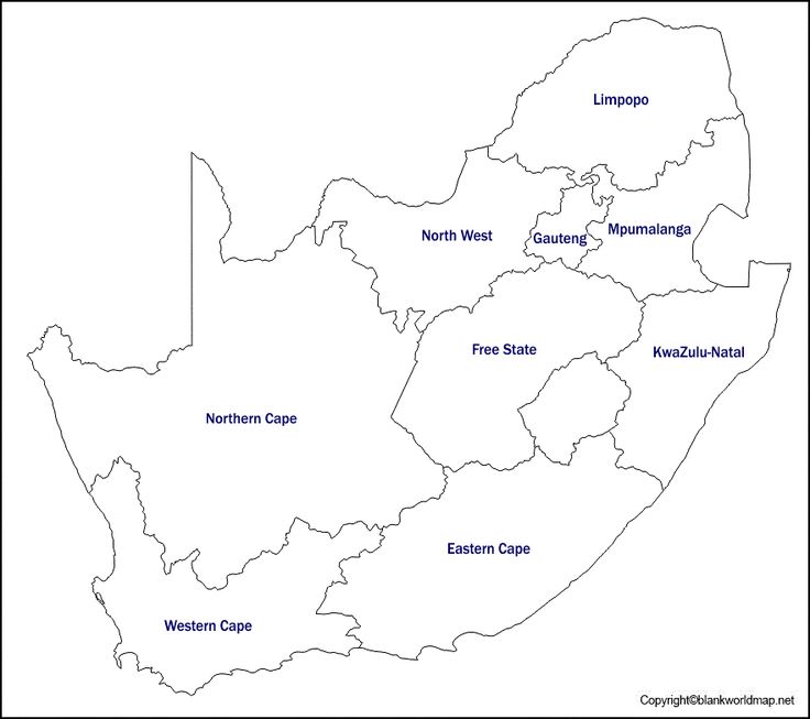 Printable blank south africa map with outline transparent map south africa map africa map african map