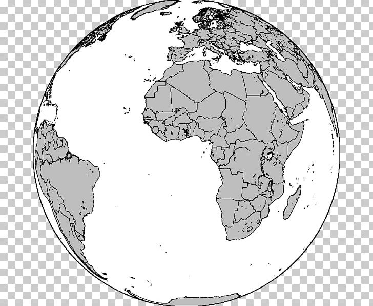 Globe south africa map world coloring book png clipart africa area black and white blank map