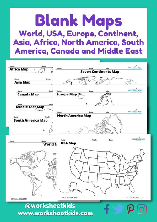 Lets travel the world free printable blank maps for grades to