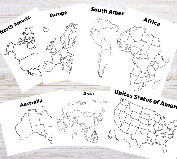 World geography coloring pages printable