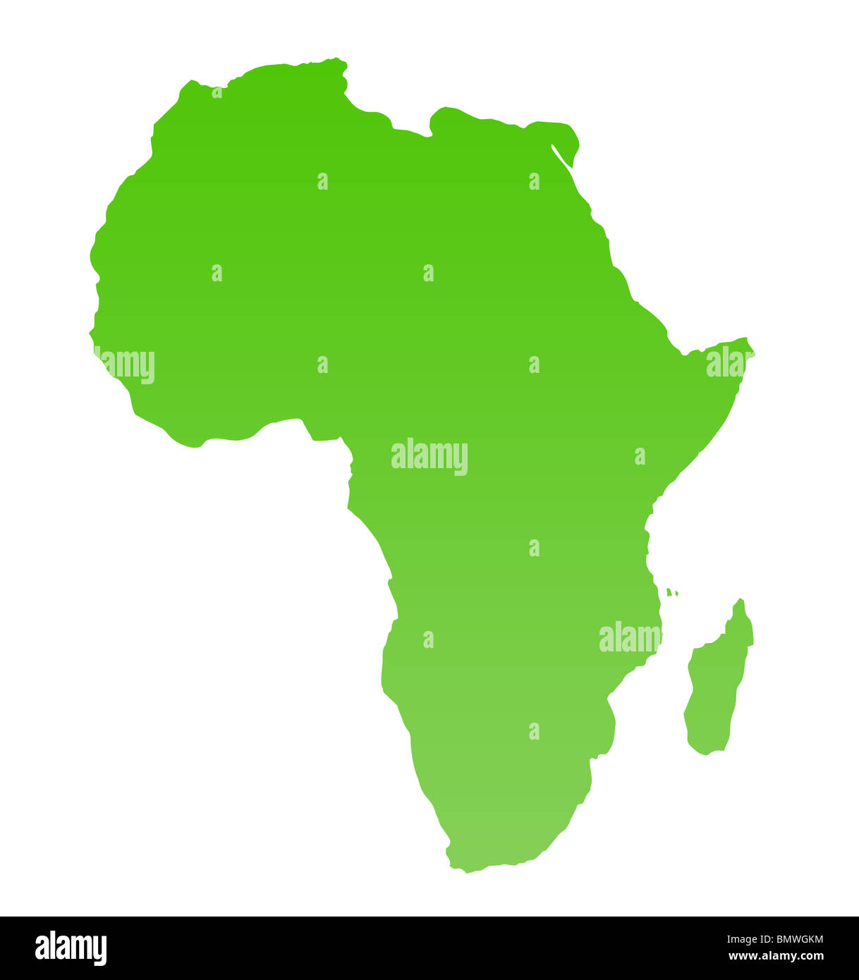 Africa map cut out stock images pictures