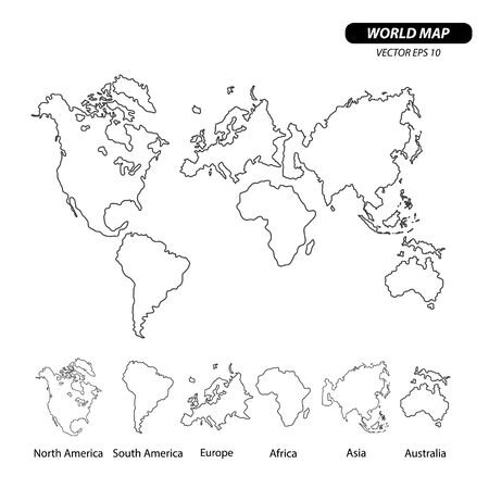 World map coloring page cliparts stock vector and royalty free world map coloring page illustrations