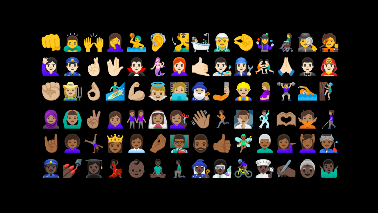 An easier way to change emoji skin tone or gender on android