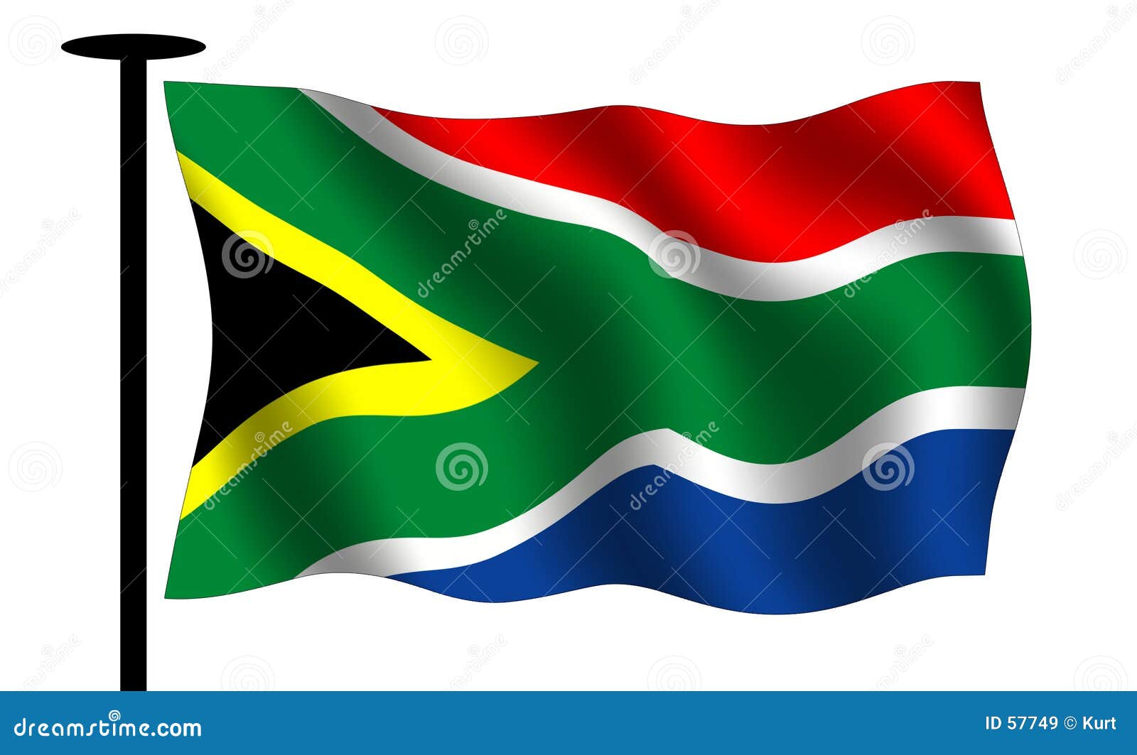 Waving south african flag stock illustrations â waving south african flag stock illustrations vectors clipart