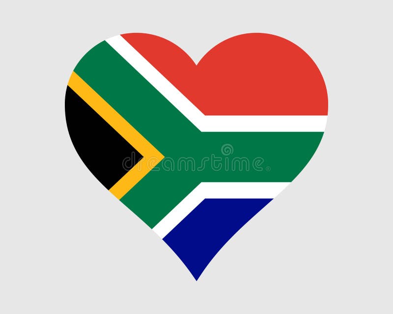 South african flag heart stock illustrations â south african flag heart stock illustrations vectors clipart