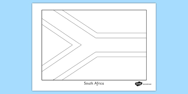 South africa flag coloring sheet teacher