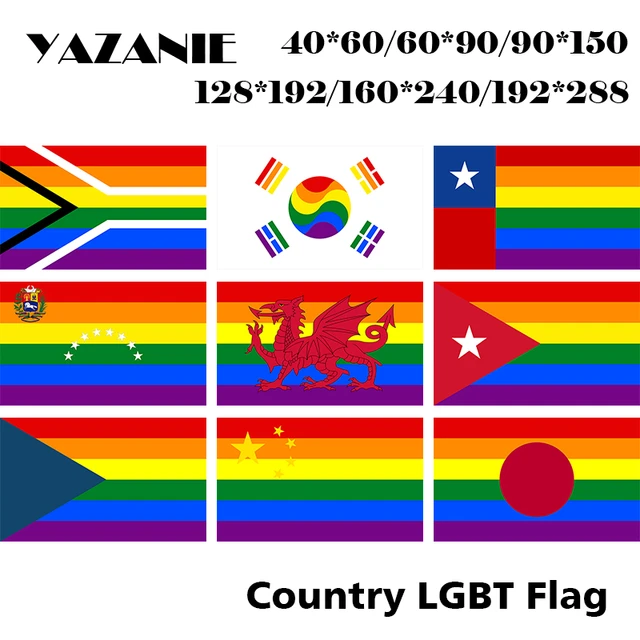 Yazanie south africa south korea lgbt pride flag chile welsh cuba rainbow flag venezuela czech republic gay flags and banners