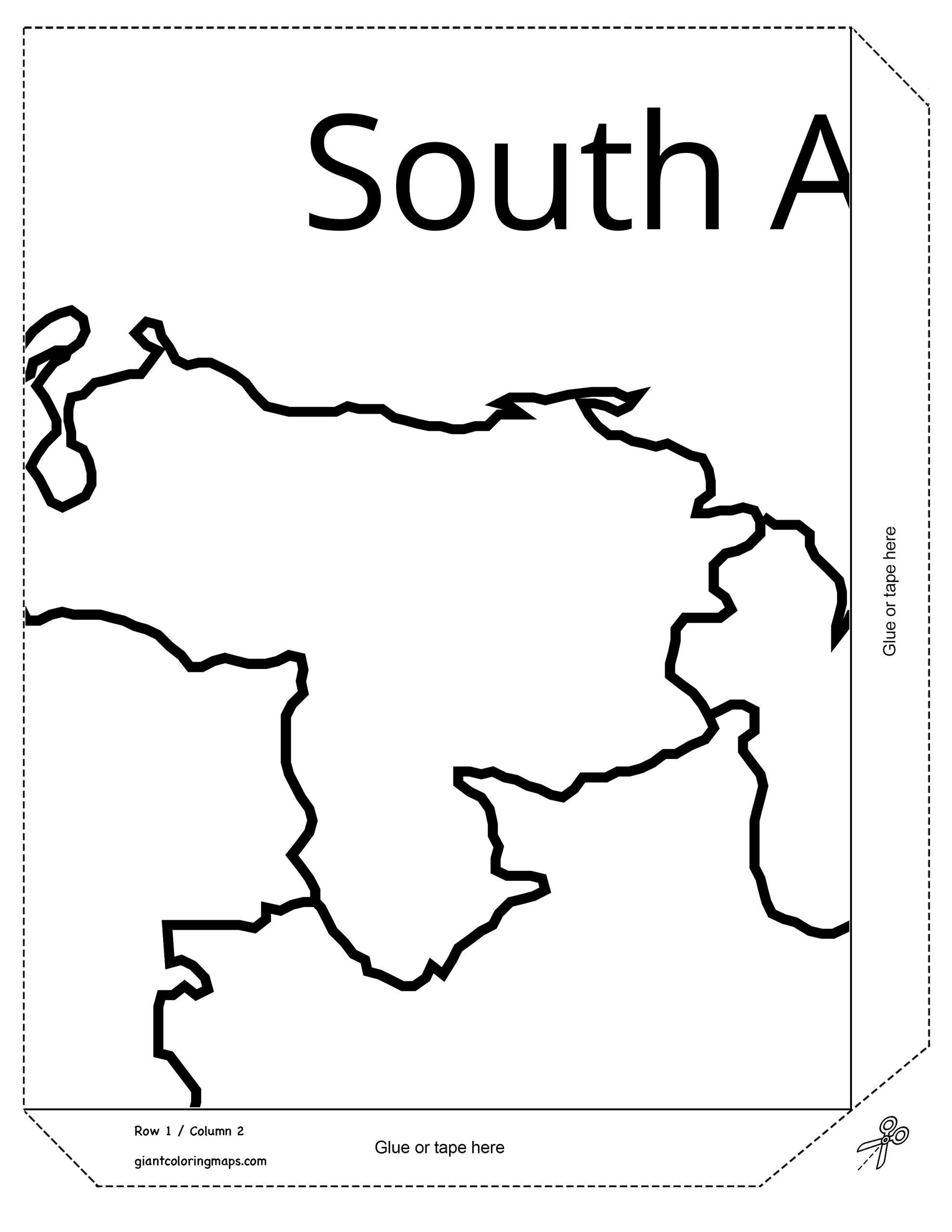 Large printable south america map print at home xin