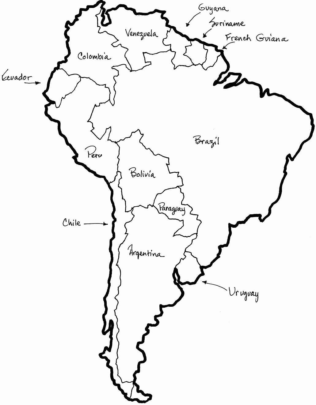 Download or print this amazing coloring page south america map coloring pages
