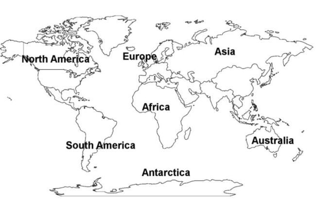 Coloring pages free printable world map coloring pages