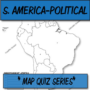 Quiz south america political map coloring book series by the human imprint