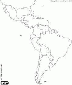 Maps coloring pages printable games latin america map south america map latin america