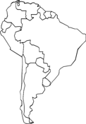 Outline map of south america coloring page free printable coloring pages