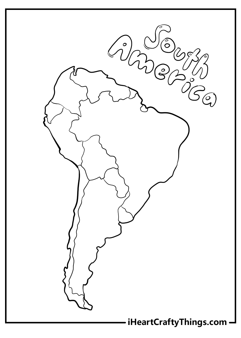 World map coloring pages free printables