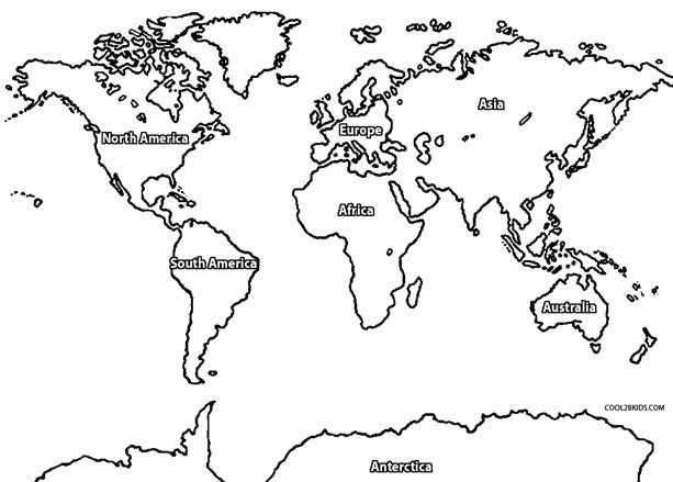 Printable world map coloring page for kids coolbkids world map coloring page new world map world map