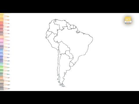 Map of south america outline sketch how to draw south america map outline drawing step by step outline drawings south america map map outline