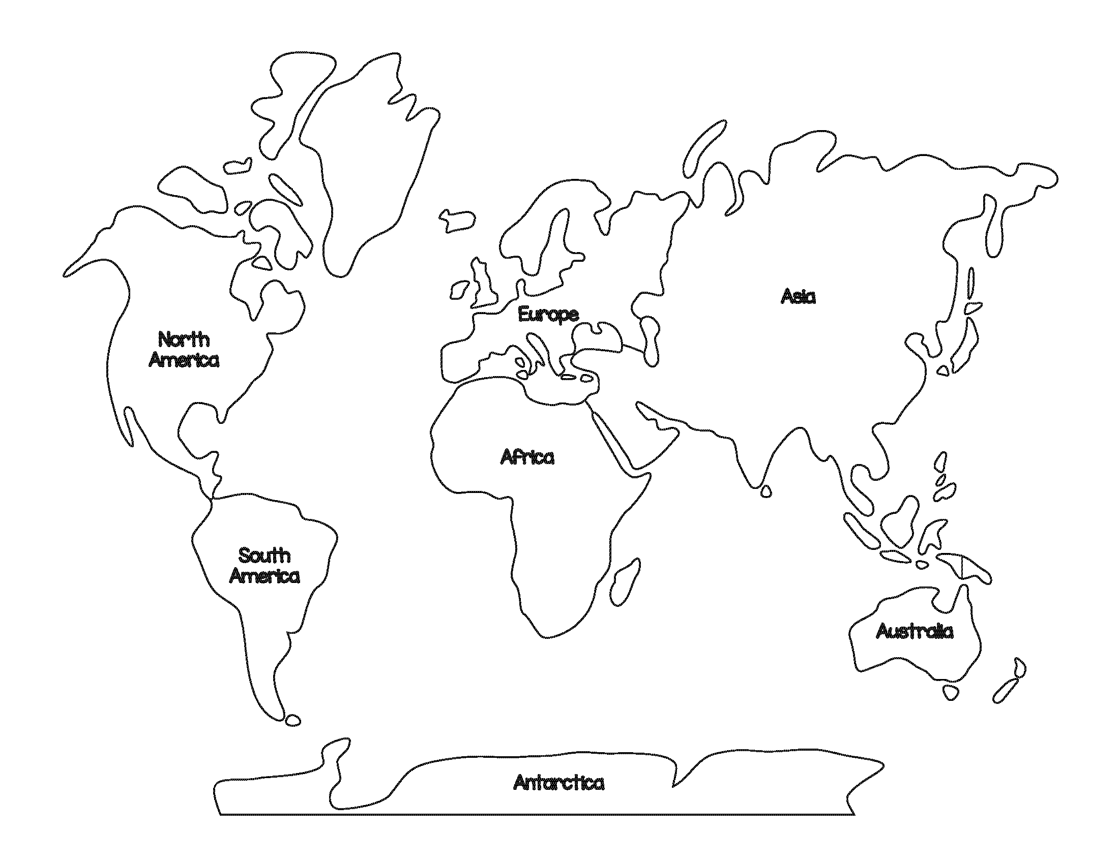 Montessori world map and continents