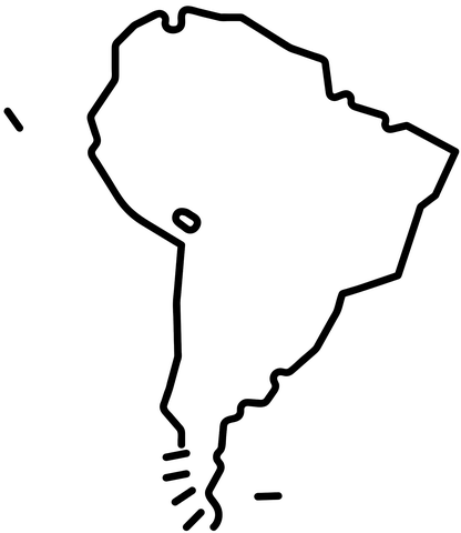 South america map coloring page free printable coloring pages