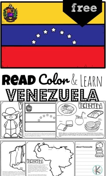 Free venezuela coloring pages for kids to read color and learn for kids