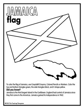 Flags of north and south american country coloring pages and worksheets