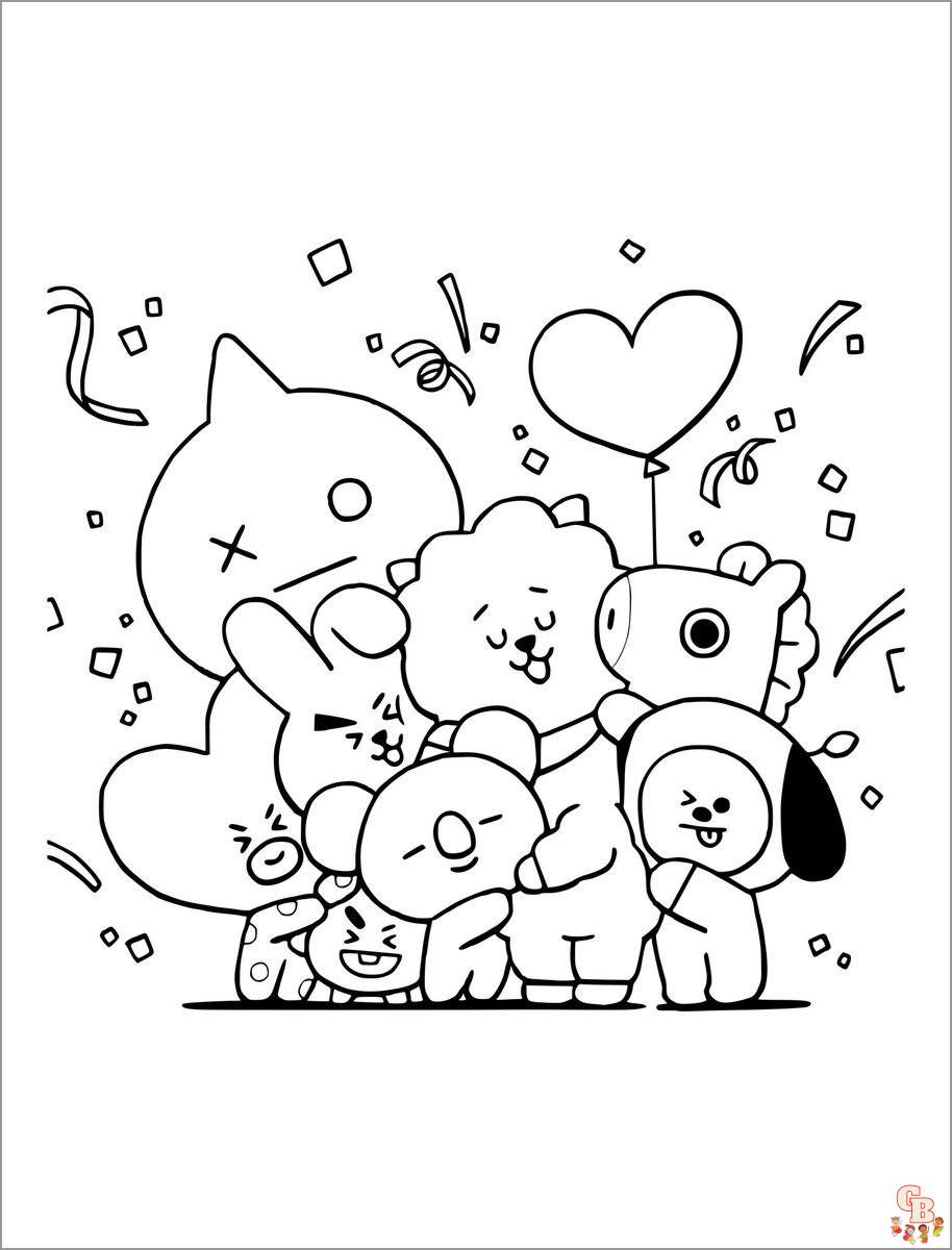 Free bt coloring pages printable