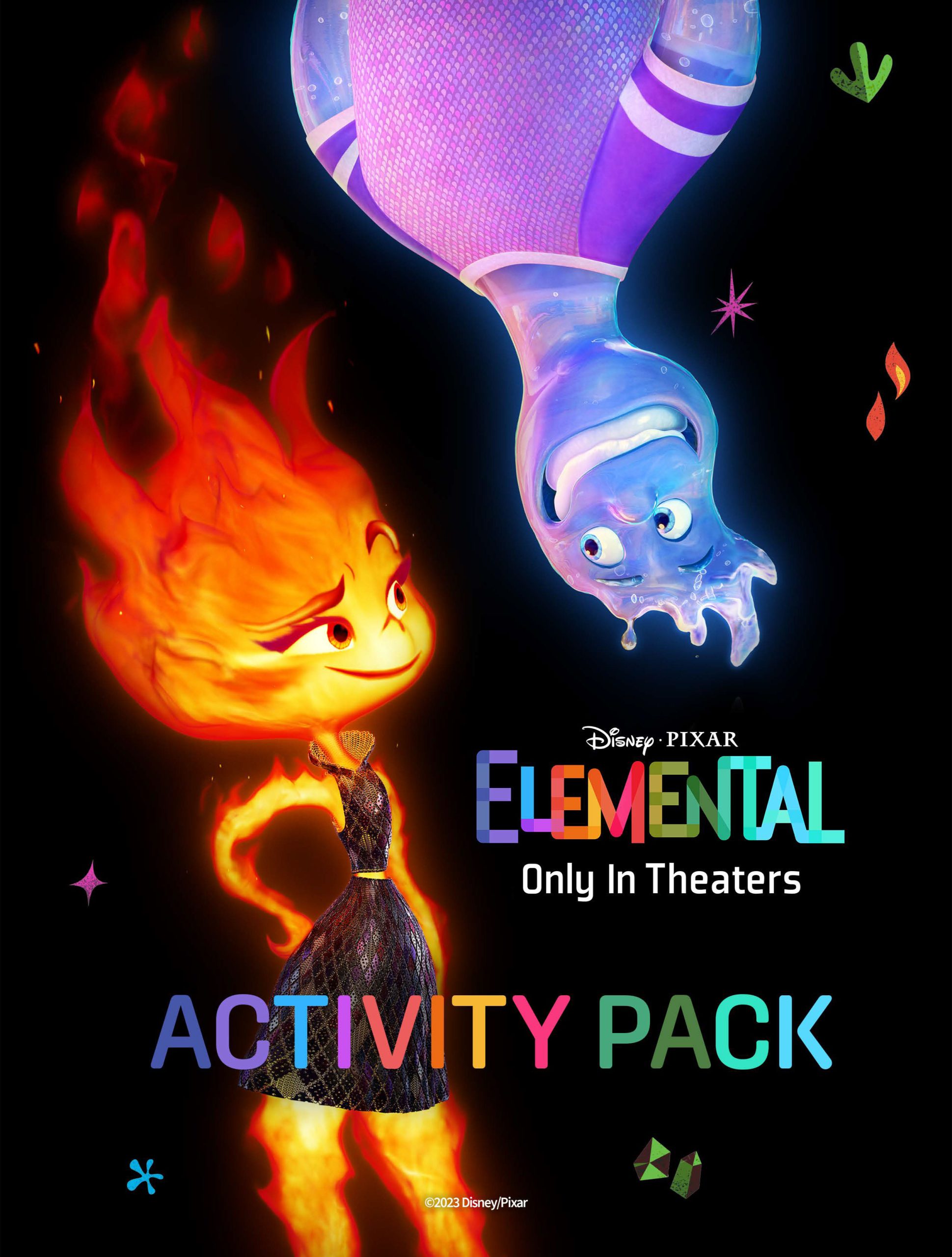 Elemental coloring pages and activity sheets