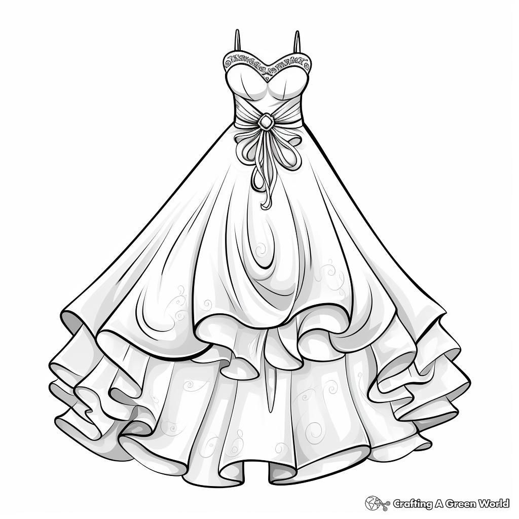 Dress coloring pages