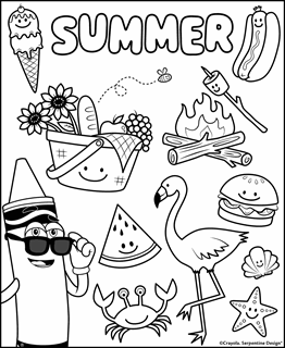 Seasons free coloring pages