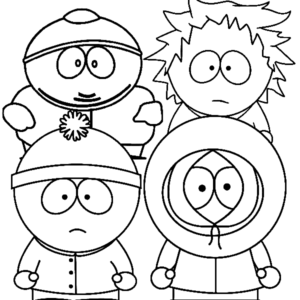 South park coloring pages printable for free download