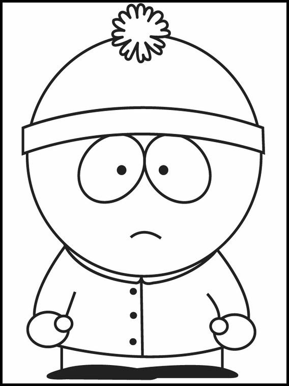 South park printable coloring pages for kids south park characters stan south park south park tattoo