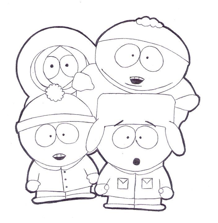 South park coloring pages to print
