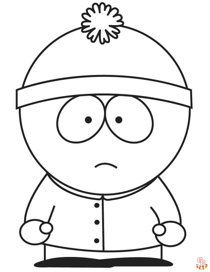 South park coloring pages free and easy to print sheets for kids