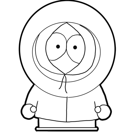 How to draw kenny from south park with easy step by step drawing lesson