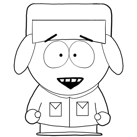 How to draw kyle broflovski from south park with easy step by step drawing lesson