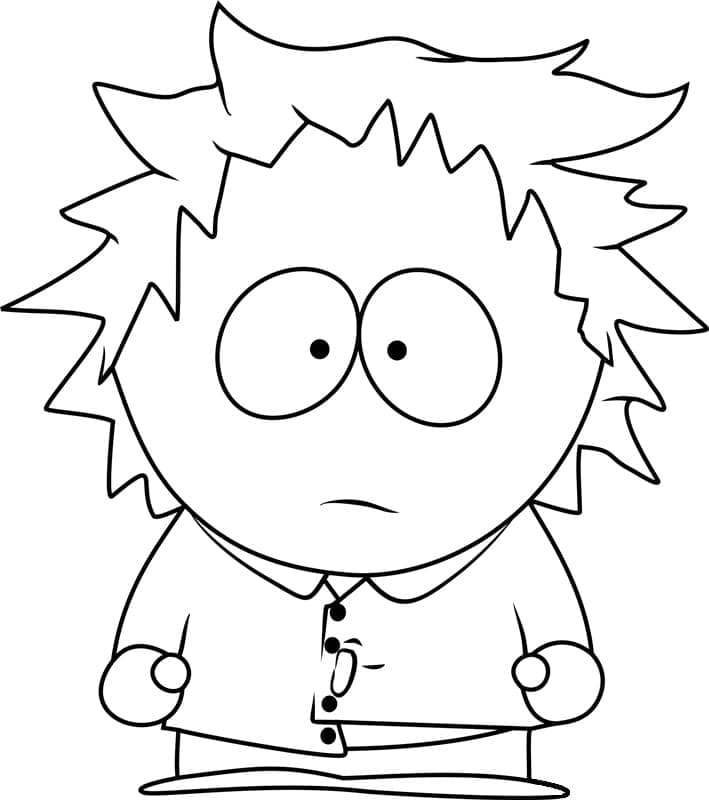 Tweek tweak from south park coloring page