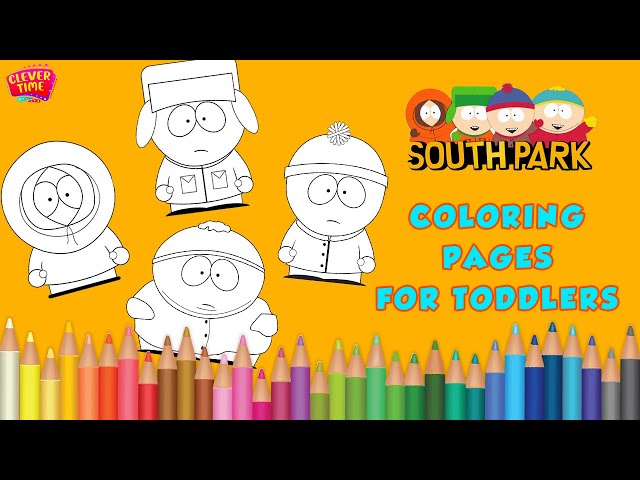 Coloring pages south park learn colors