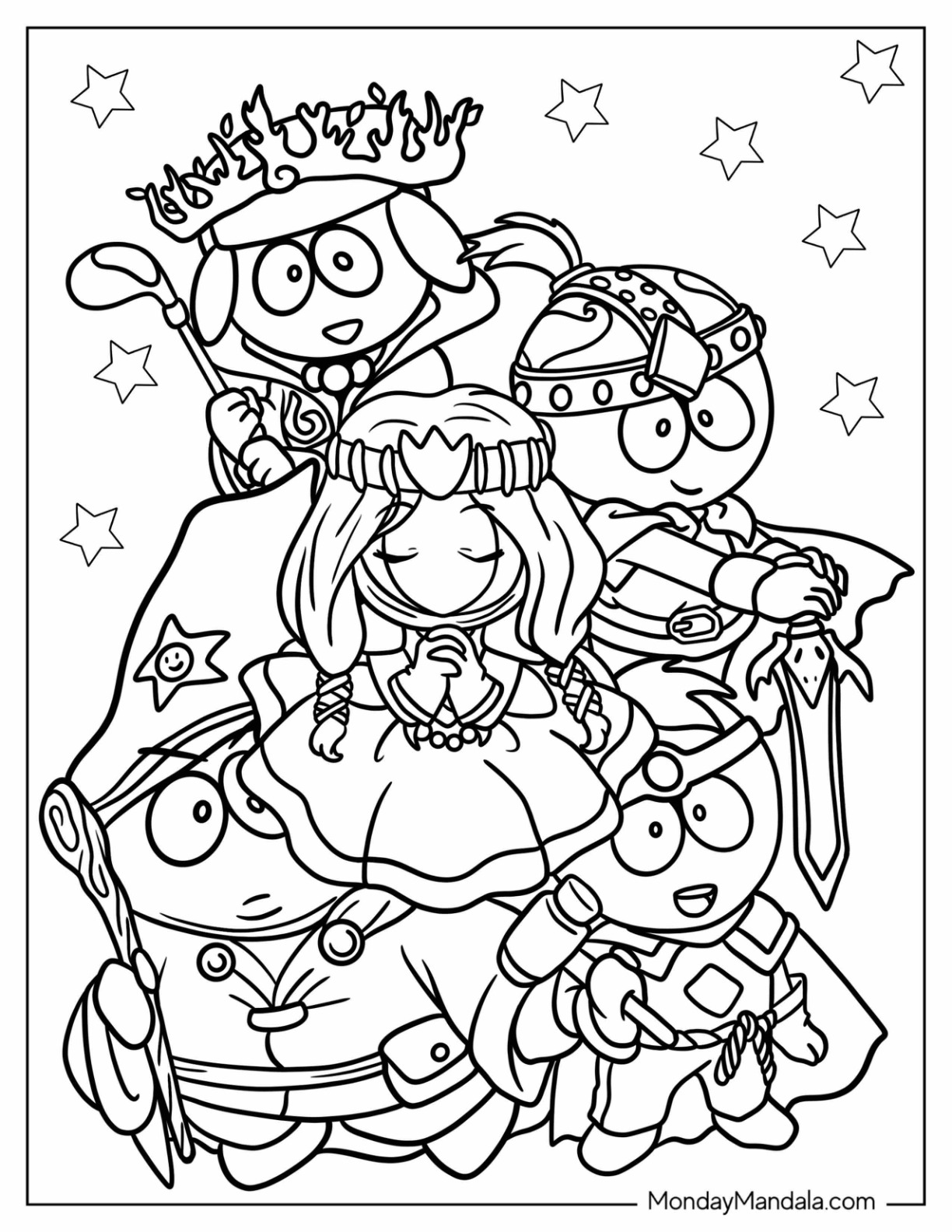 South park coloring pages free pdf printables