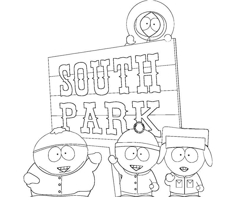 Coloring page south park cartoons â printable coloring pages